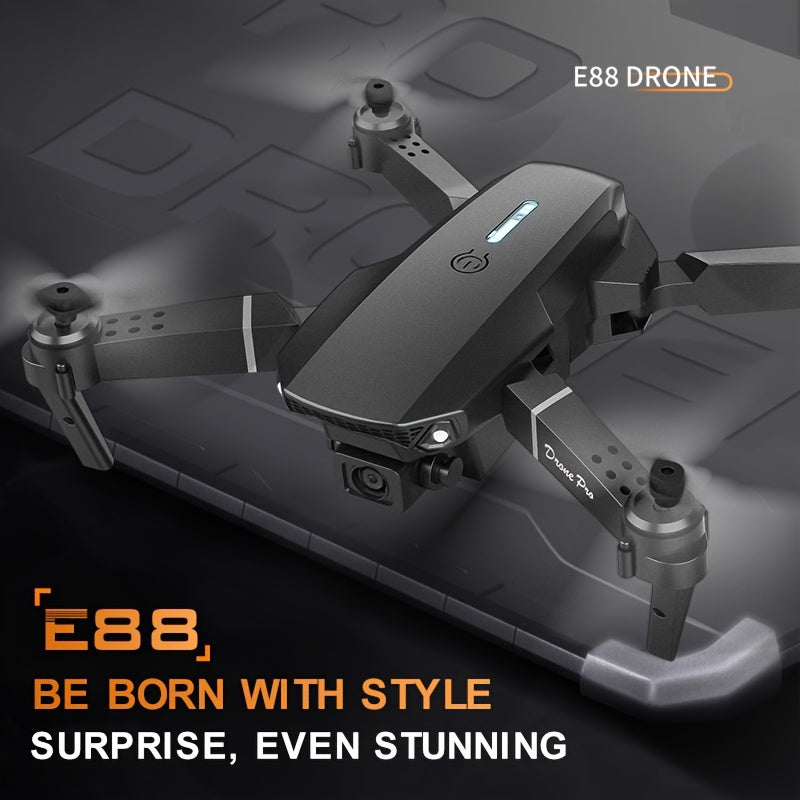 E88 Drone with Dual HD Cameras, Rechargeable Battery