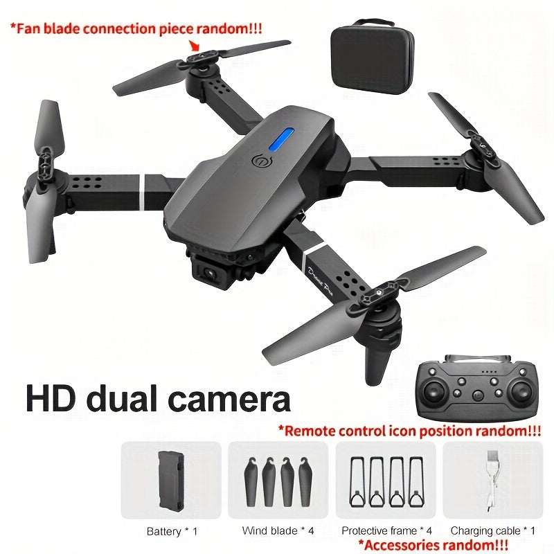 E88 Drone with Dual HD Cameras, Rechargeable Battery