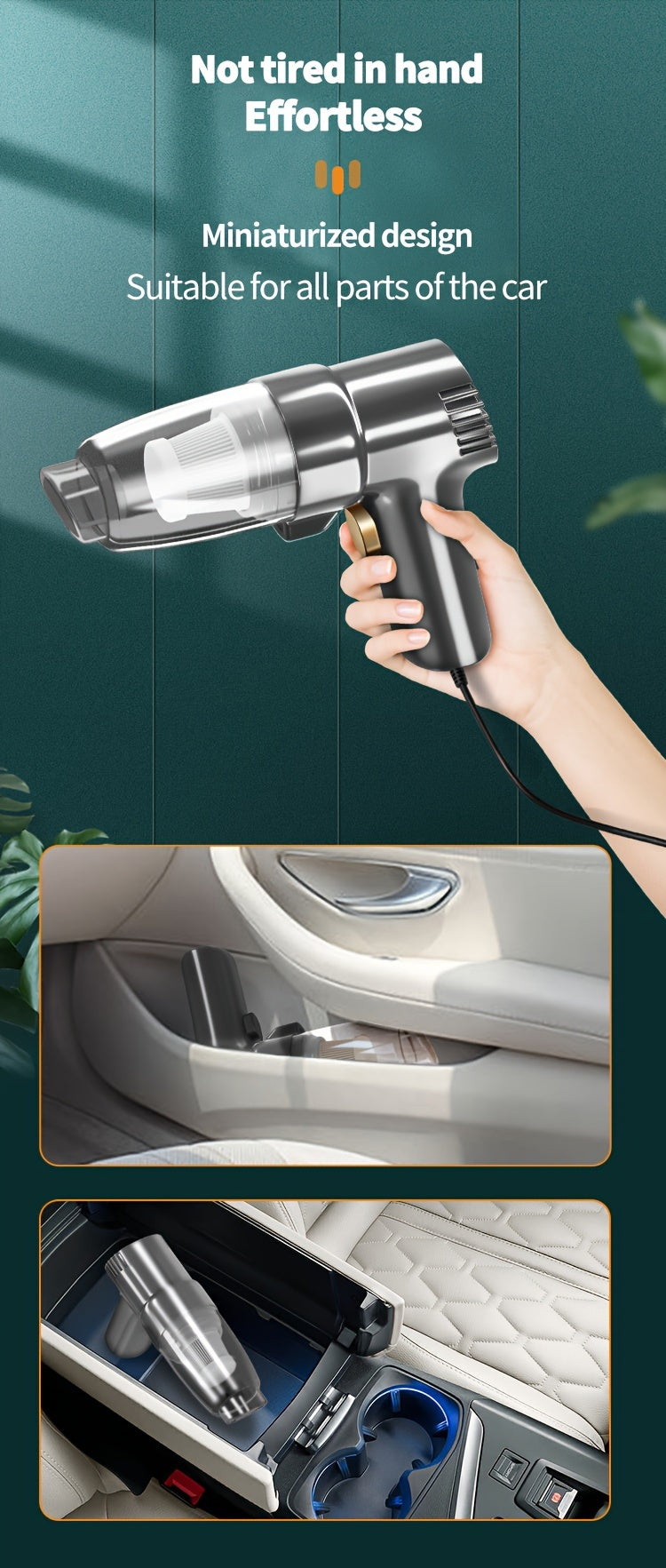 Car Mounted Vacuum Cleaner, Super Strong, High-Power